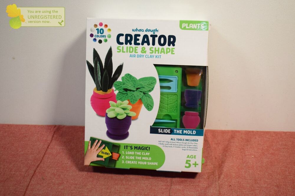 Chuckle & Roar Whoa Dough Slide & Shape Plant Creator Air Dry Clay Kit